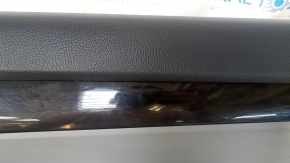 Door trim card front right Kia Sorento 10-15 gray, armrest leather, overlay color wood, scratch