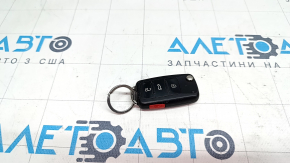 Key VW Passat b7 12-15 USA 4 buttons, folding, worn
