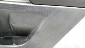 Door trim card rear right Toyota Highlander 17-19 black, insert dark red, gray molding, with curtain, scratches, for cleaning