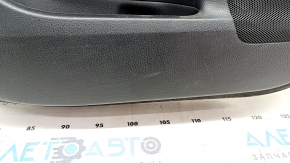 Door trim card rear left Toyota Highlander 17-19 black, insert dark red, gray molding, with curtain, scratches