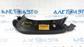 Upper left tailgate trim Jeep Compass 17 - black, broken fastener, whitened plastic, scratches
