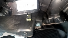 Door trim card front right Hyundai Sonata 20 - black, armrest leather, under the tweeter, scratches, abrasions, dent, bump, tear, crack in the mount
