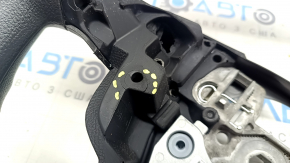 Bare steering wheel Ford Fusion mk5 13-20 rubber, black, broken fasteners