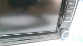 Radio tape recorder display VW Passat b7 12-15 USA 6 buttons, scratches