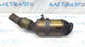 Upper catalyst BMW F30 12-18 N20 rusty, mesh torn, bolt broken