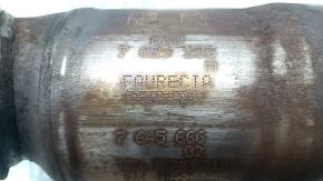 Upper catalyst BMW F30 12-18 N20 rusty, mesh torn, bolt broken