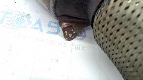 Upper catalyst BMW F30 12-18 N20 rusty, mesh torn, bolt broken