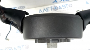 Naked steering wheel Jeep Compass 17-21 leather, black, red stitching, scratches, abrasions