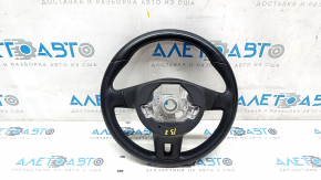 Naked steering wheel VW Passat b7 12-15 USA leather black, scuffs, dents
