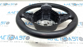 Naked steering wheel VW Passat b7 12-15 USA leather black, scuffs, dents