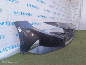 Front bare bumper Hyundai Elantra 21-23 SE, SEL, graphite, no fragments, broken fasteners, dent, tears