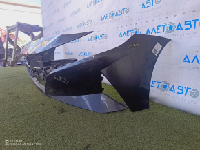 Front bare bumper Hyundai Elantra 21-23 SE, SEL, graphite, no fragments, broken fasteners, dent, tears