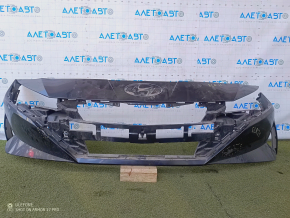 Front bare bumper Hyundai Elantra 21-23 SE, SEL, graphite, no fragments, broken fasteners, dent, tears
