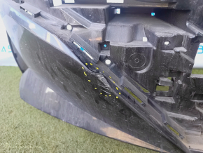 Front bare bumper Hyundai Elantra 21-23 SE, SEL, graphite, no fragments, broken fasteners, dent, tears