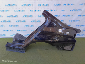 Quarter wing rear left BMW 3 F30 4d 12-18 sawed off, black, pokes