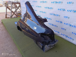 Quarter wing rear left BMW 3 F30 4d 12-18 sawed off, black, pokes