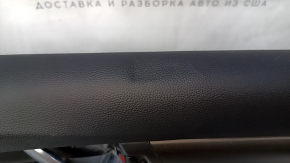 Door trim card front right Honda Accord 18-22 black, with black insert leather, armrest leather, with graphite overlay, scratches, dents, bumps