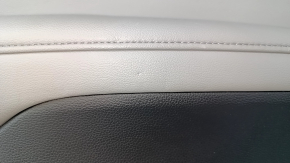 Door trim card front right Honda Accord 18-22 black, with gray insert leather, armrest leather, molding handles under the tree, scratches, pokes, dent