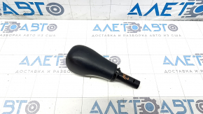 Gear knob Jeep Compass 17 - leather, gray overlay, scratch on leather, worn