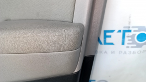 Door trim card front right Hyundai Elantra AD 17-18 black, with gray insert cloth, armrest leather, scratches, abrasions, bumps, dents