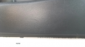 Door trim card front right Hyundai Sonata 15-19 black, with beige insert plastic, armrest leather, gray molding structure, scratches, pokes, whitened plastic