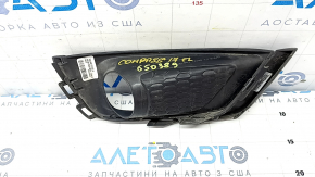 Left bumper grille Jeep Compass 17- Trailhawk with gray molding, under fog lights, sand