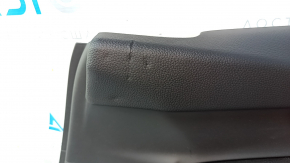 Door trim card front right Honda Accord 18-22 black, with black insert leather, armrest leather, with brown overlay, scratches, dents, abrasions