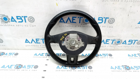 Naked steering wheel VW Tiguan 11-17 rest, black leather, worn