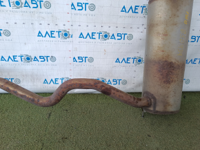 Exhaust line middle part with rear barrel BMW F30 12-18 awd N20 under 1 pipe, rusty