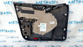 Door trim card front right VW Tiguan 09-17 black, with black insert cloth, armrest cloth, scuffs, dent