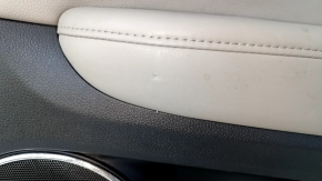 Door trim card front right Honda HR-V 16-22 black with gray insert, armrest leather gray, bumpers, for dry cleaning, scratches
