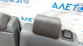 Rear row of seats 2nd row Toyota Venza 21 - gray cloth, for dry cleaning, drops of melted plastic, tear