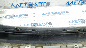 Bare rear bumper upper part Jeep Compass 17 - without parking sensors, white PW3, broken fasteners, fractures, scratches