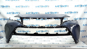 Front bumper bare Toyota Venza 21- without parking sensors LE, graphite, crack, dents