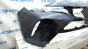 Front bumper bare Toyota Venza 21- without parking sensors LE, graphite, crack, dents