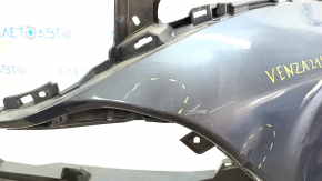 Front bumper bare Toyota Venza 21- without parking sensors LE, graphite, crack, dents