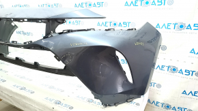 Front bumper bare Toyota Venza 21- without parking sensors LE, graphite, crack, dents