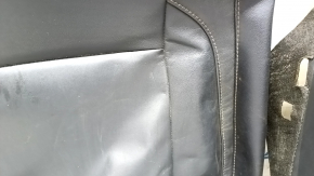 Passenger seat upholsteryToyota Highlander 17-19 black leather, brown stitching, heated, tears, dented leather, needs cleaning