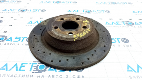 Rear right brake disc Ford Escape MK3 17-19 315/11mm, type 2, perforated, rusty