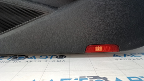 Door trim card front right VW Passat b7 12-15 USA black with black insert leather, armrest leather, molding gray gloss, scratches, dents