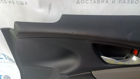 Door trim card front right Honda Civic X FC 16-21 4d rag black with black insert, dents, scratches, abrasions, bumps