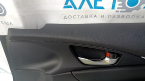 Door trim card front right Honda Civic X FC 16-21 4d cloth black with black insert, dent, scratches, abrasions, for cleaning