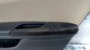 Door trim card front right Honda Civic X FC 16-21 4d rag black with beige insert, for cleaning, bump, dent, scratches, abrasions