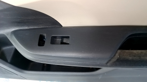 Door trim card front right Honda Civic X FC 16-21 4d rag black with beige insert, for cleaning, bump, dent, scratches, abrasions