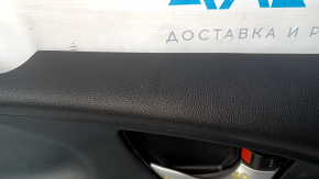 Door trim card front right Honda Civic X FC 16-21 4d rag black with beige insert, for cleaning, bump, dent, scratches, abrasions