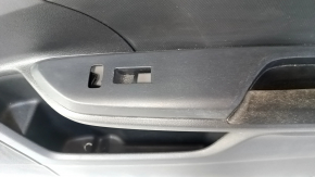 Door trim card front right Honda Civic X FC 16-21 4d black cloth with black insert, dent, scratches, abrasions, for cleaning, tear