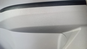 Door trim card front right Honda Accord 13-17 gray velour, with gray insert, armrest velour, handle molding dark gray, for cleaning, scratches