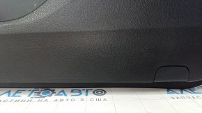 Door trim card front right Honda Accord 13-17 black with black insert velour, armrest velour, molding handle gray, scratches, abrasions, for dry cleaning