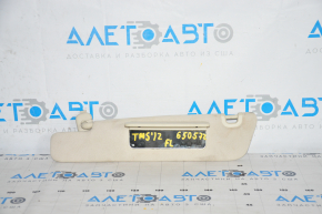 Left visor Tesla Model S 12-20 base, beige, chemically treated