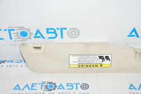 Left visor Tesla Model S 12-20 base, beige, chemically treated